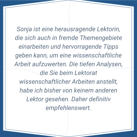 Feedback eines Kunden zum wissenschaftlichen Lektorat einer Bachelorarbeit
